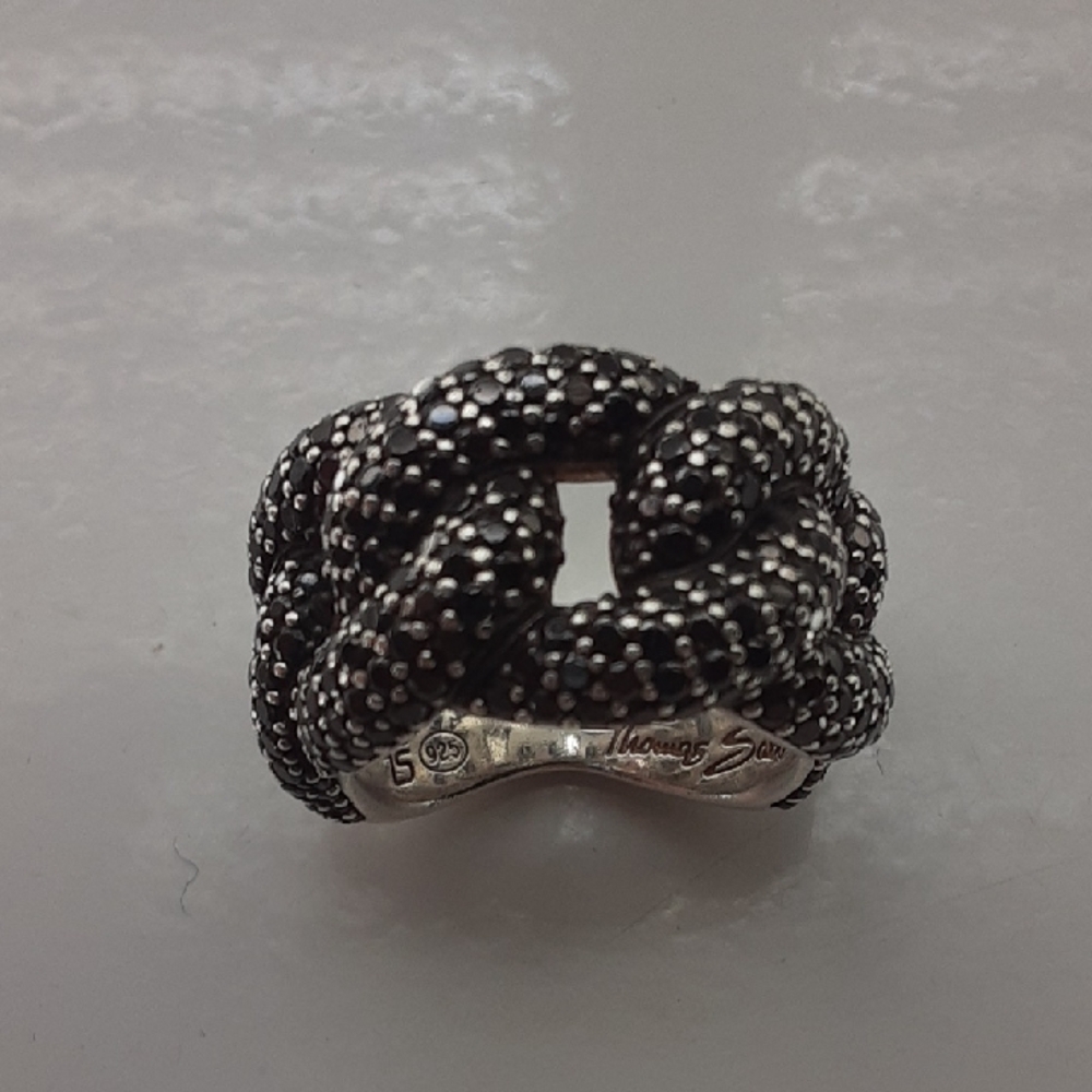 THOMAS SABO  STERLING SILVER CURB CHAIN THICK BAND